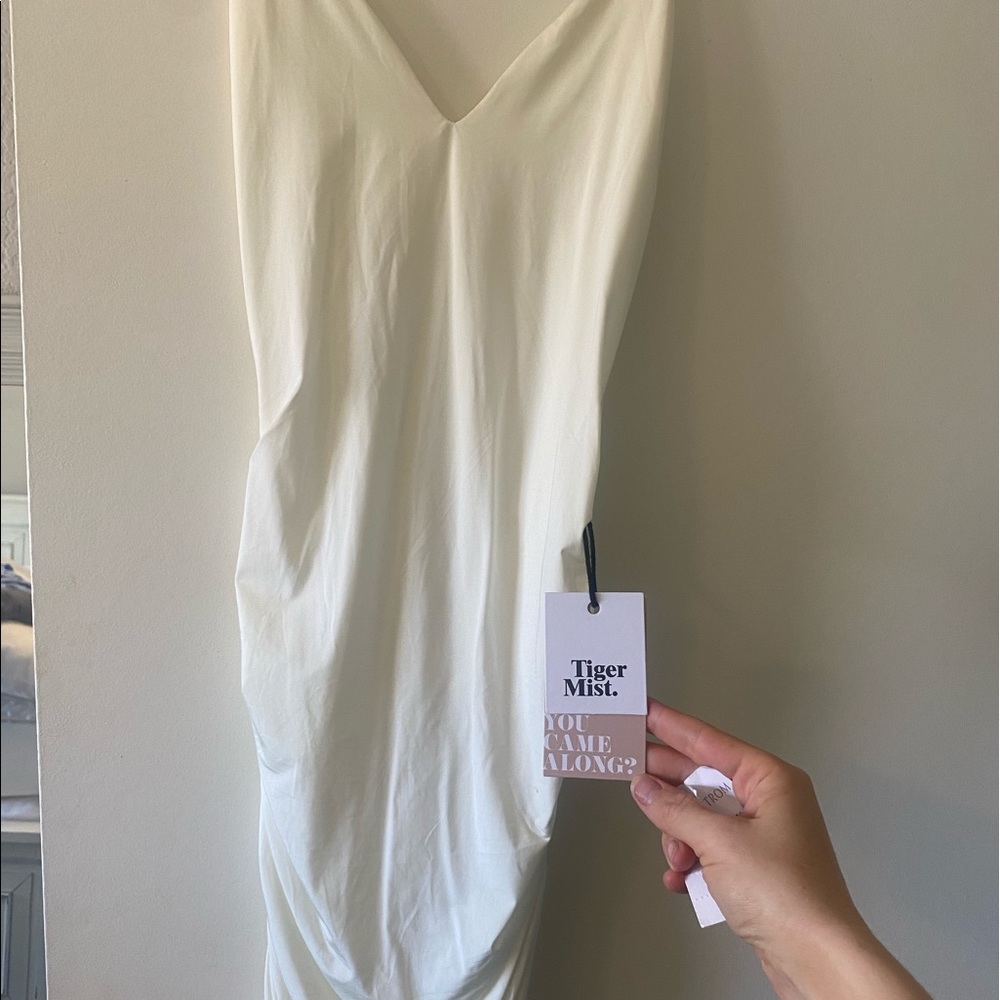 Tiger mist white dress